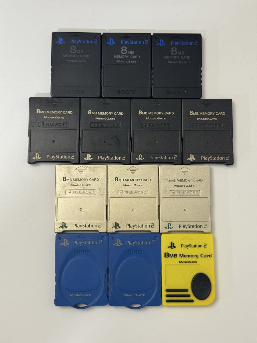 Memory Card 8Mb Ps2 / Playstation 2 / $10 Each
