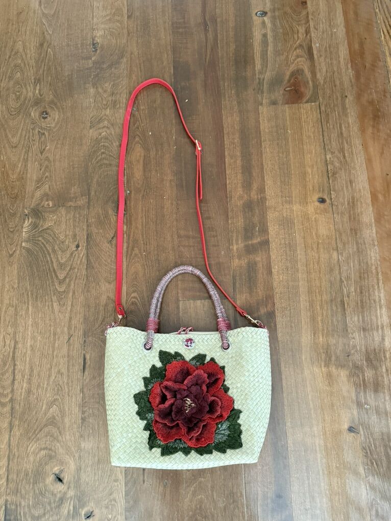 Beautiful New Emboidered Purse 11 W 13 Tall