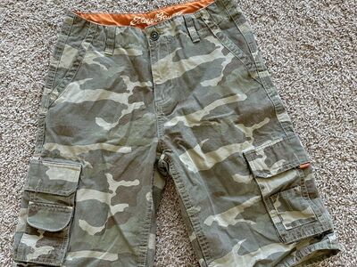 Eddie Bauer Cargo Shorts Boys Size 16 Camo