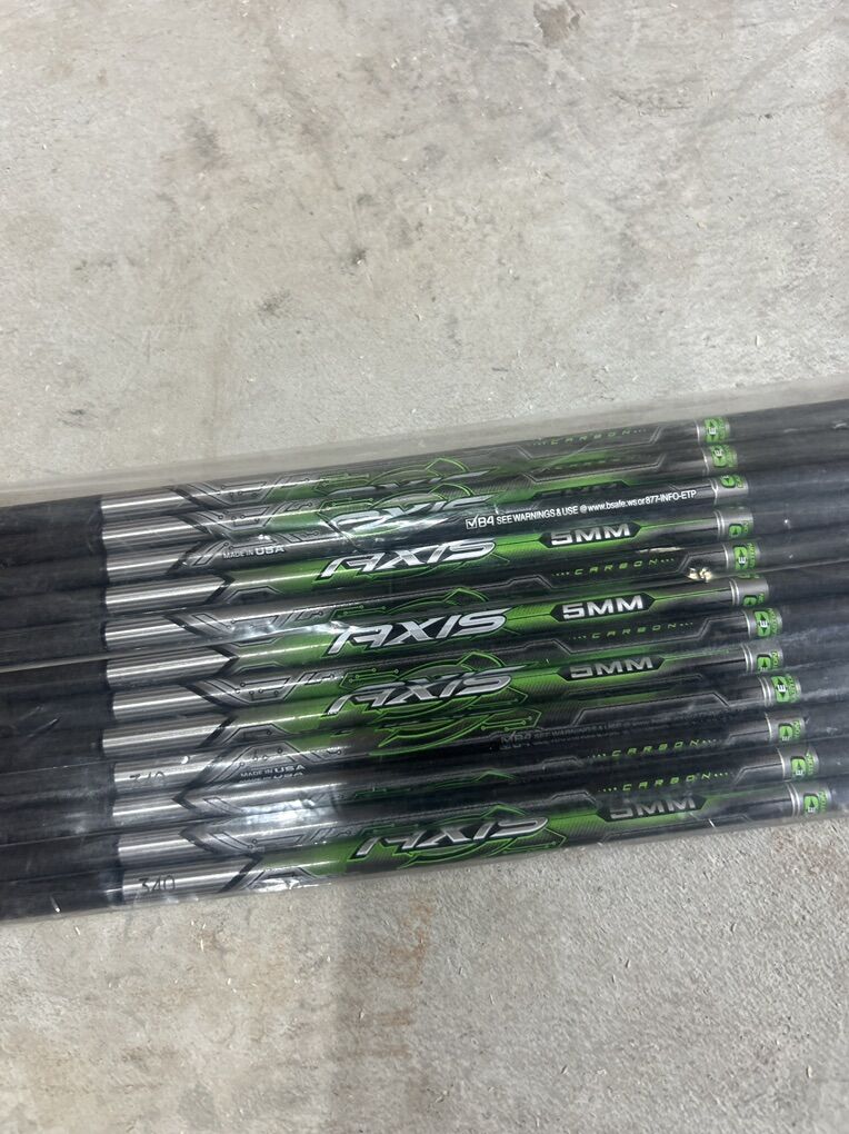 Easton Axis 5mm New Dozen Shafts 340 Spine