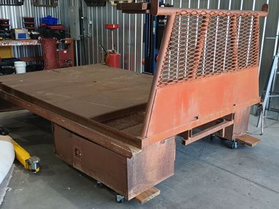 Flatbed for full size dually truck 11' long flat bed