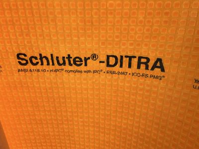 Schluter-DITRA Uncoupling Membrane for Tile - Waterproofing & Crack Isolation