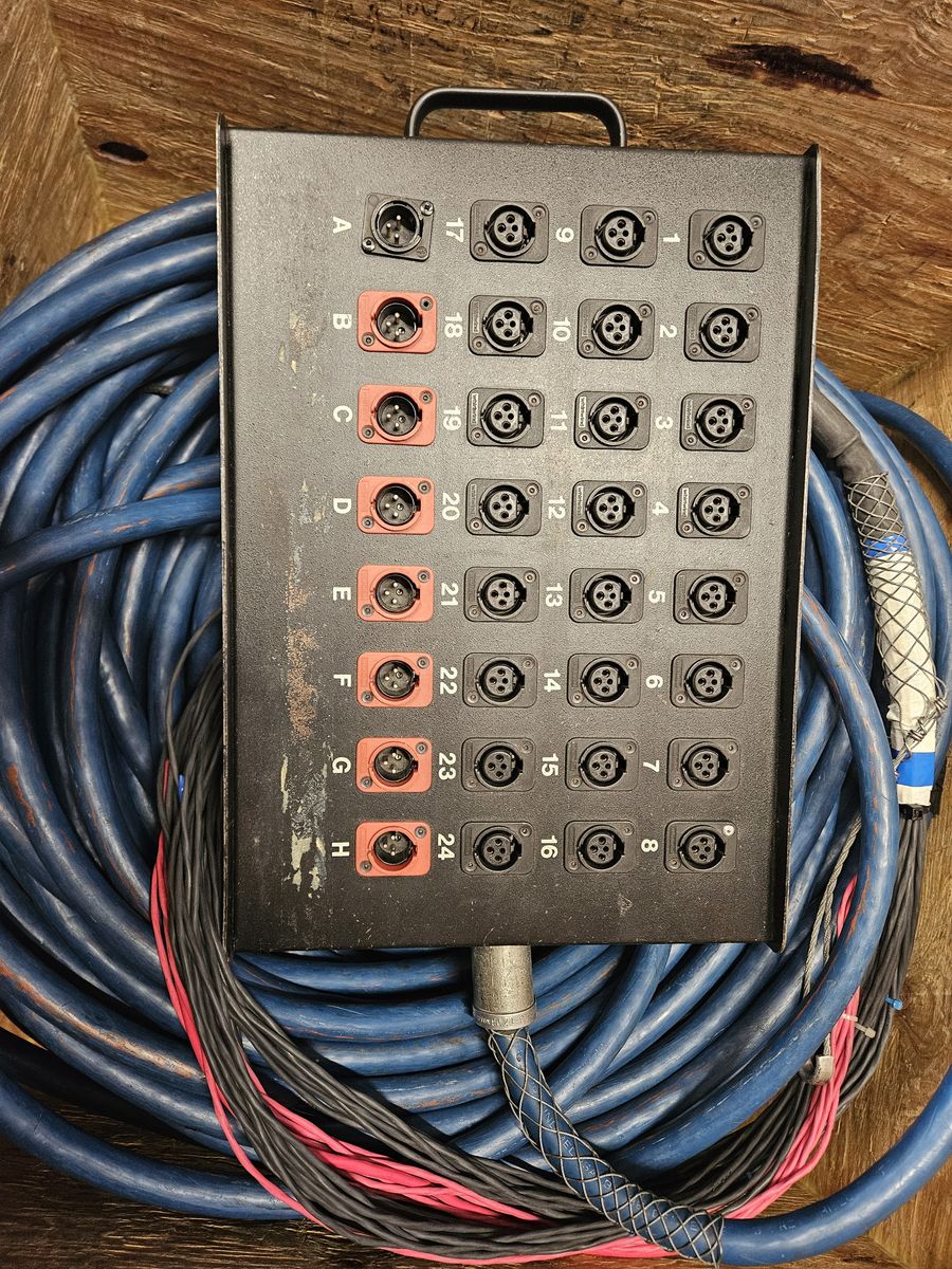 24 x 8 250' Whirlwind Audio Snake
