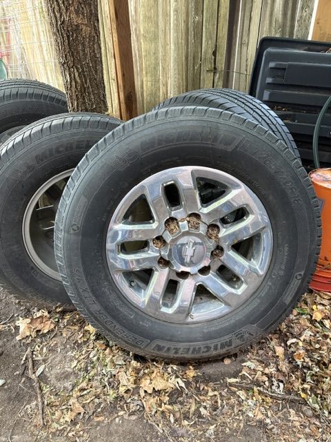 Tires and Wheels from a 2016 Chevy Duramax
