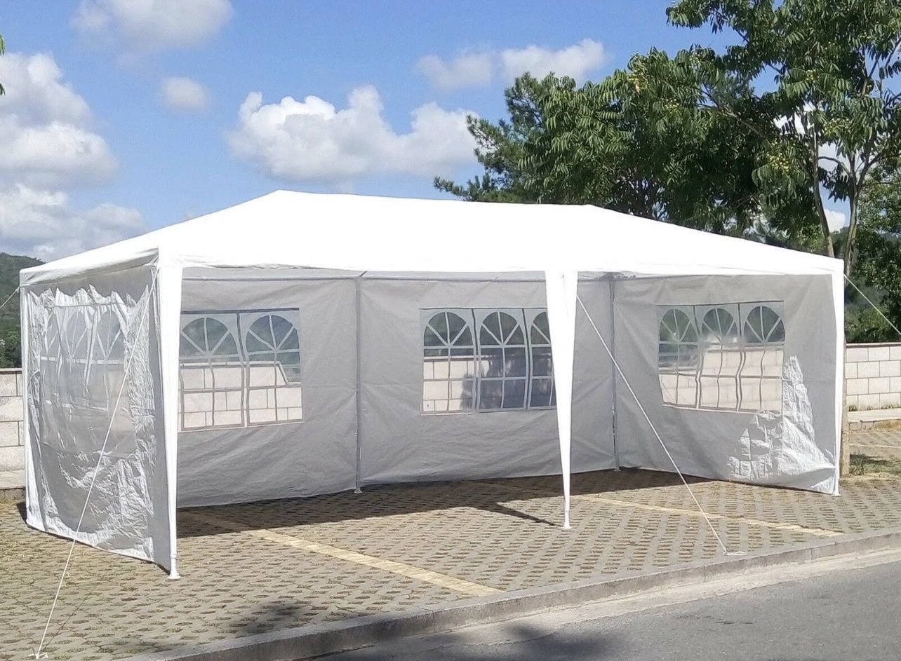 Outdoor Event Canopy Tent 20x10 ft White Party Shelter