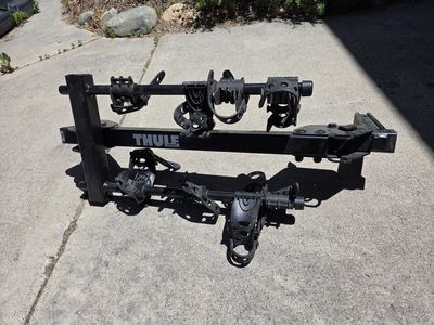 Thule hitch bike carrier.