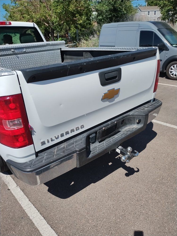 White Chevrolet Silverado Pickup Truck