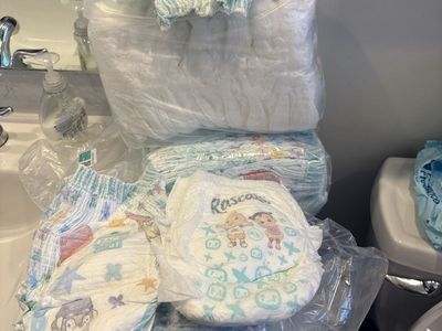 Assorted Baby Diapers & Training Pants Lot (Rascals CoComelon Size 4/5T & 6&5 t Character Pull-Ups)