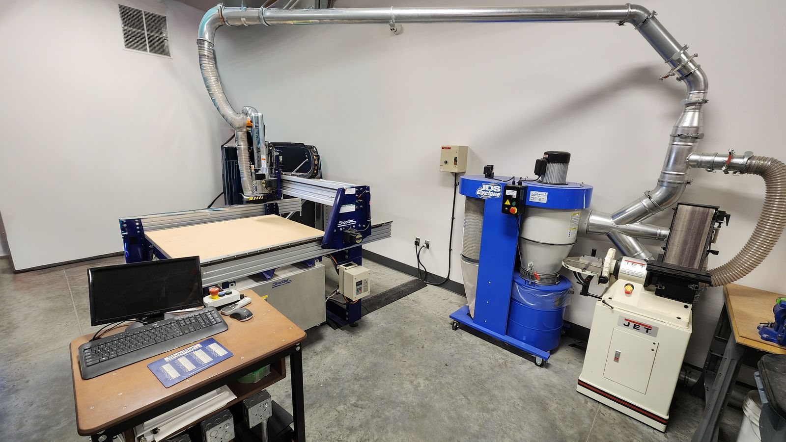 CNC Router-4 Zone Vacuum Table-Dust Collection System