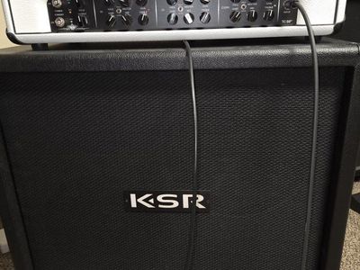 Mesa Engineering Triple Crown TC-50 Guitar Amplifier Head - White with KSR black 212 Cabinet
