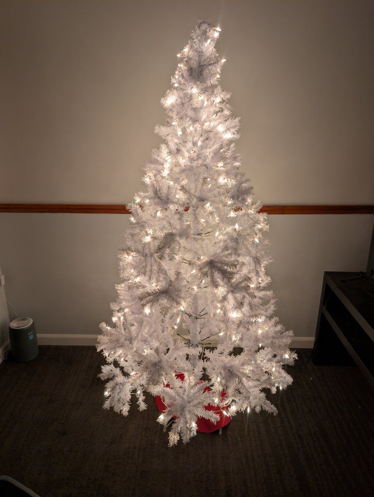 Christmas tree with lights