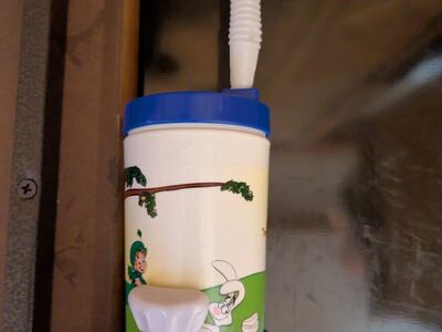 Pillsbury Doughboy Cup With Lid And Straw