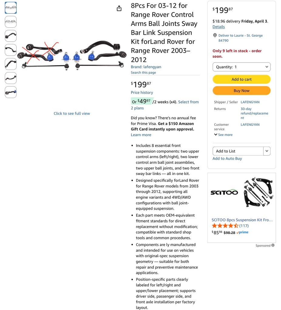 Range Rover/ Land Rover Parts