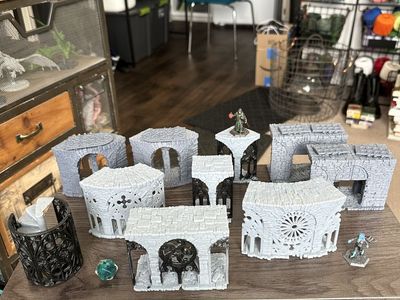 D&D Miniatures Castle Doors and Walls