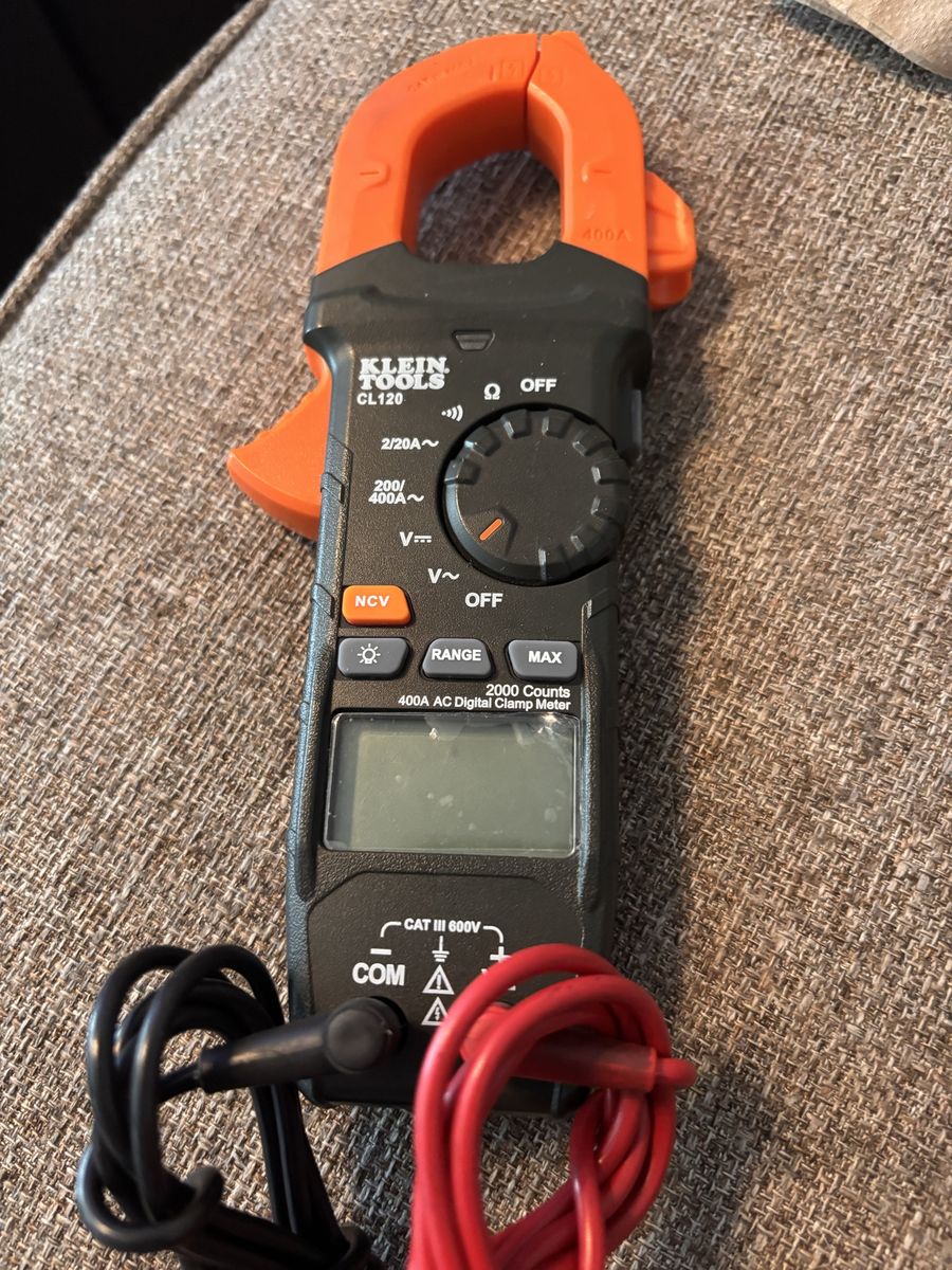 Klein Tools Cl120 Clamp Meter With Leads