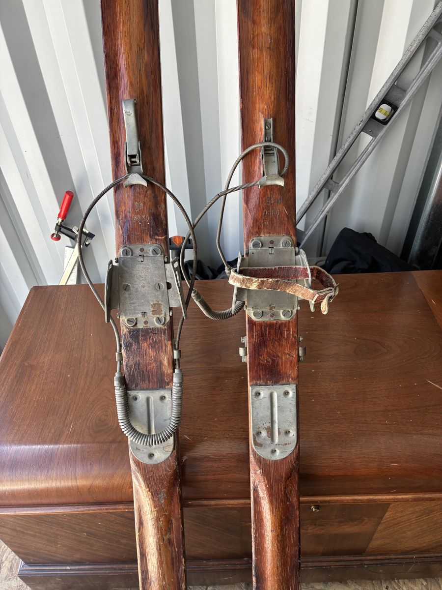 Antique skis decorative