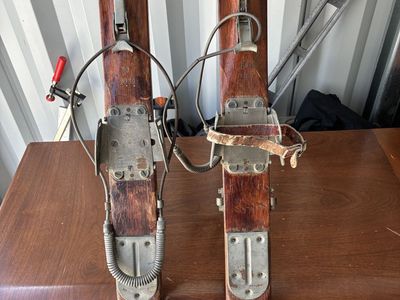Antique skis decorative