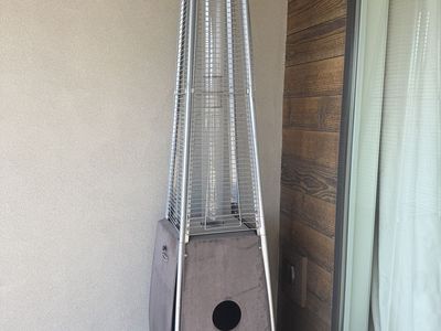 Pyramid Propane Patio Heater - 7 ft Outdoor Heater (Needs Replacement Glass)