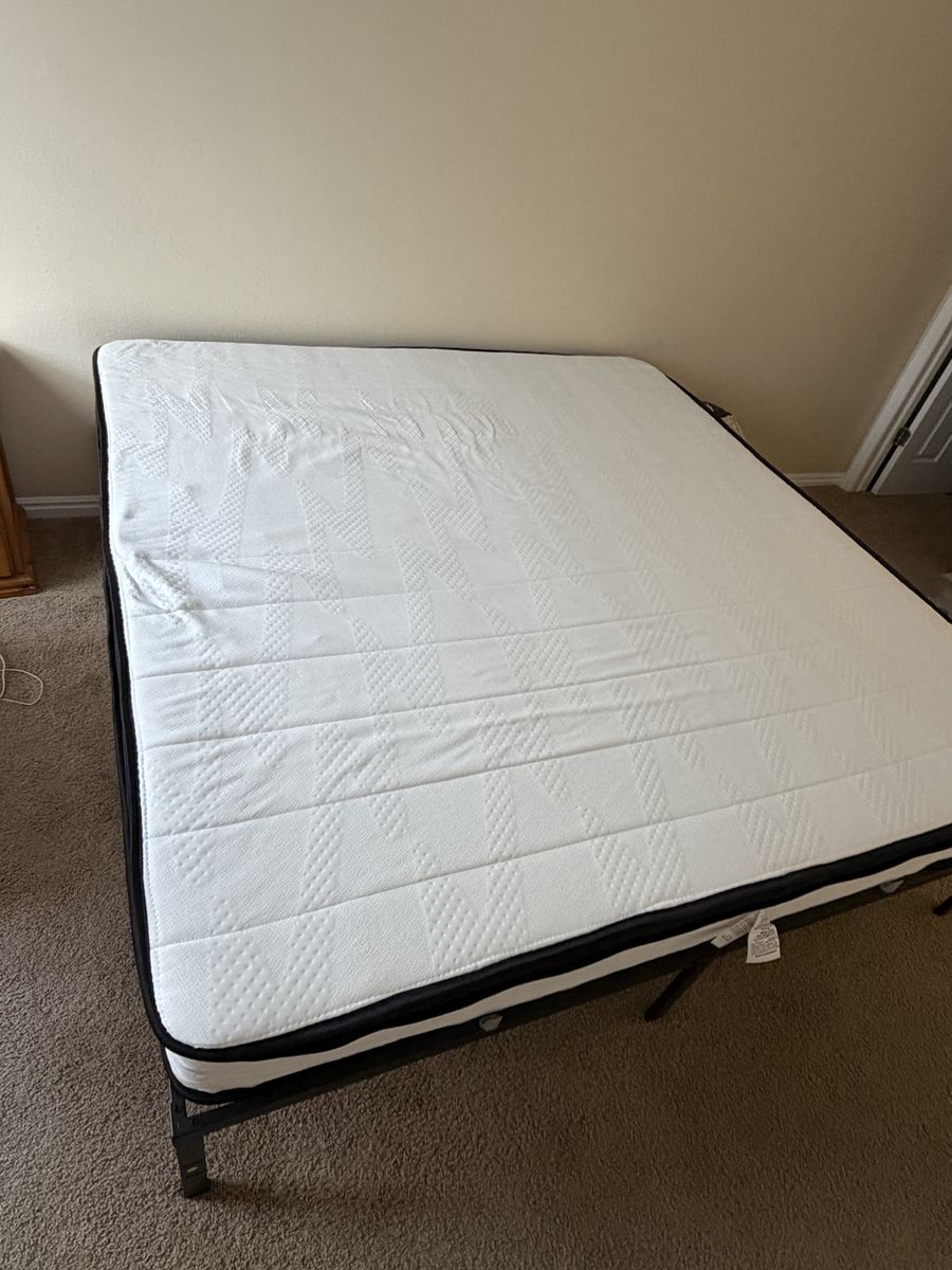 King mattress and frame