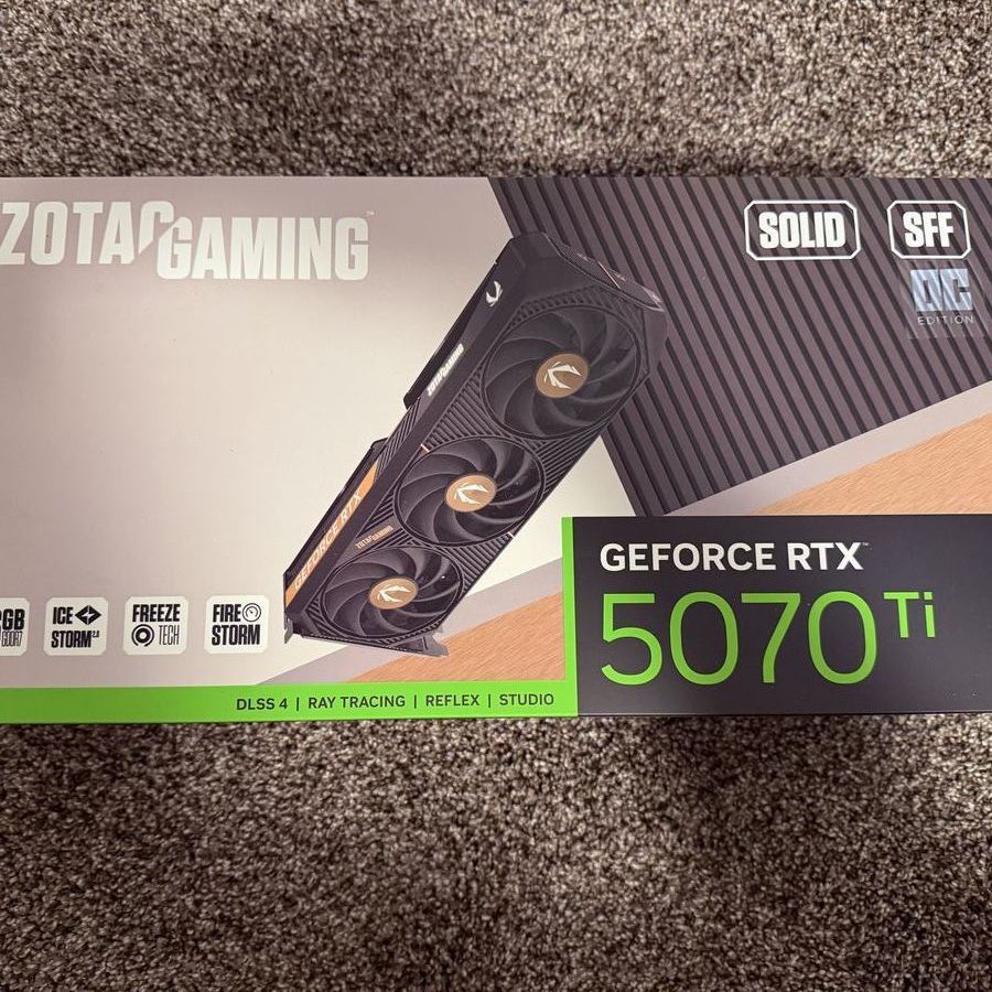 New Nvidia Zotac RTX 5070 TI 16 GB VRAM