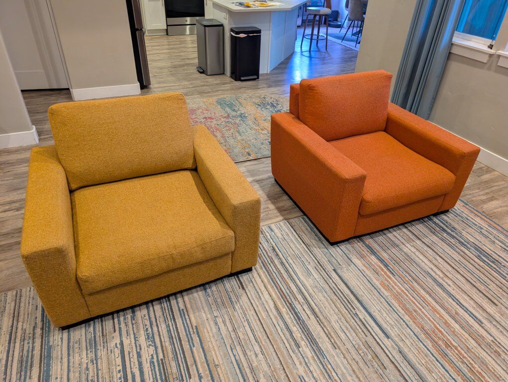 2 Oversized Armchairs Joybird-$250 for both