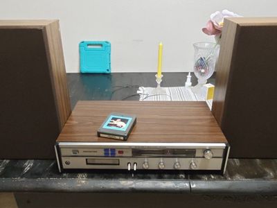 Vintage Soundesign 4414 AM/FM Stereo Receiver 8-Track Player w/ Speakers - Serviced & Tested