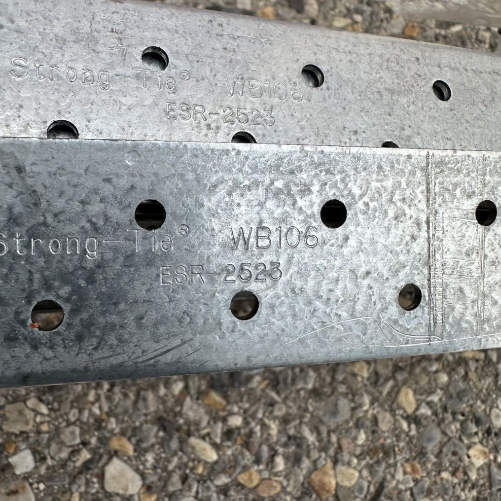 Simpson Strong Tie WB106 Wall Bracing Qty 10