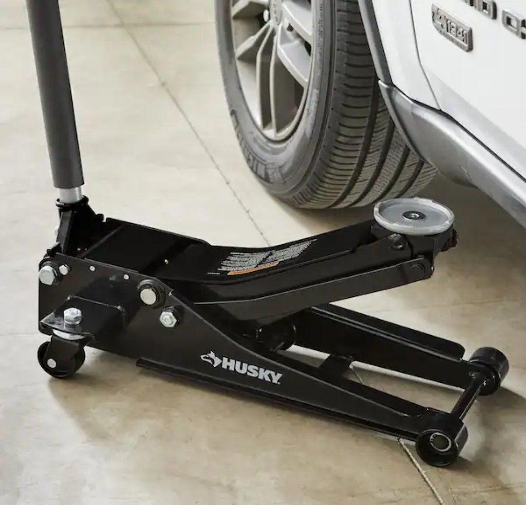 Husky 3-Ton Low Profile Floor Jack with Quick Lift #500