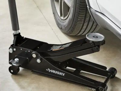 Husky 3-Ton Low Profile Floor Jack with Quick Lift #500