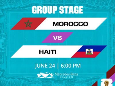 4 World Cup Tickets: Morocco vs Haiti -Match 50 - Category 1
