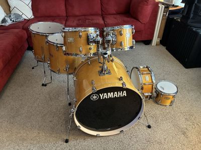 Yamaha Stage Custom Birch Natural Gloss 7 Piece Shell Pack 8/10/12/14/16/22/14Snare