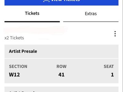 2 Zach Bryan 'With Heaven On Tour' Tickets - Aug 7, 2026, Rice-Eccles Stadium, Section W12, Row 41