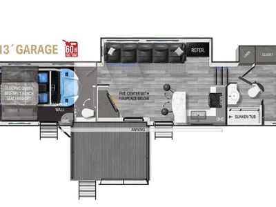 2021 Heartland Road Warrior 4275RW Luxury Toy Hauler RV