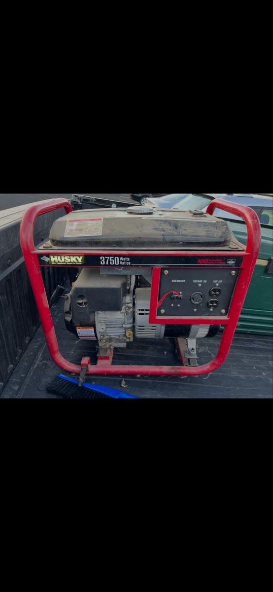 Husky 3750 Watt Generator – Great for Camping