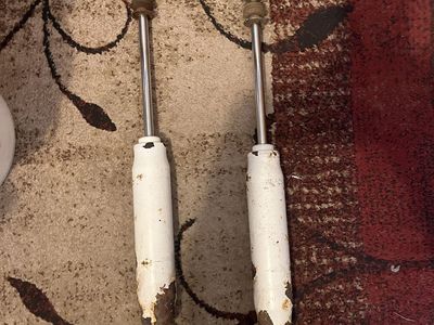 Rear shocks for 3rd gen Toyota 4Runner stock height I believe they’re Monroe brand used, but still work fine