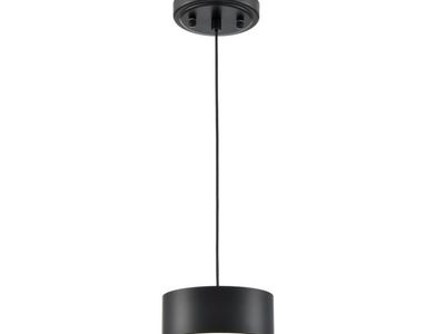 Black LED Mini Pendant Light Fixture