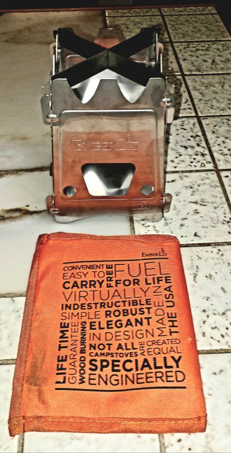 Emberlit Stainless Steel Wood Burning Stove - Lightweight & Portable Camping Stove