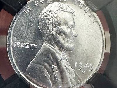 1943-S Steel Lincoln Penny - NGCX 9.7 (Equivalent MS67) - Rare FunBox Holder