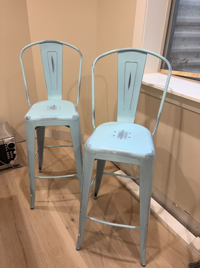 Light Blue  Barstools