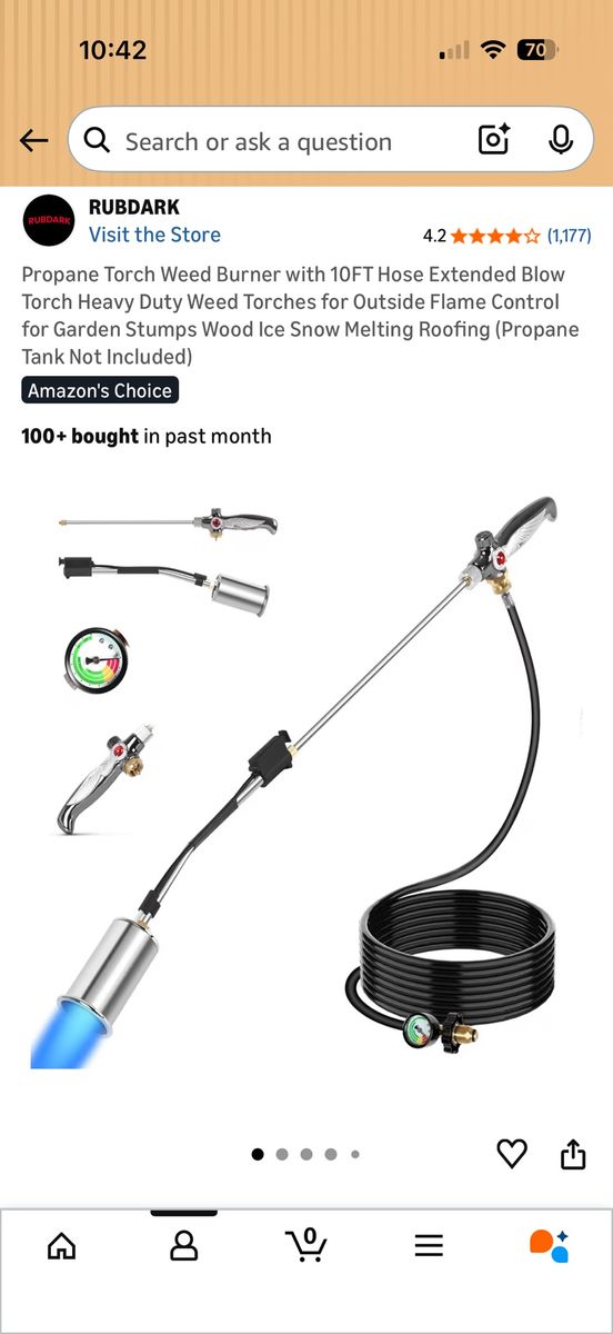 Propane Torch Weed Burner