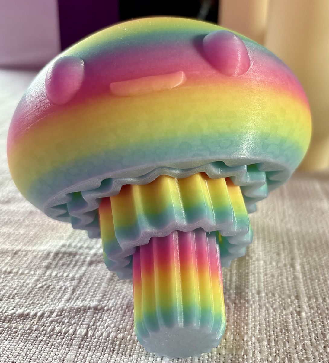 3D Printed Print Printing Rainbow Glow In The Dark GIANT Flexi Jellyfish Dragon ADHD AUTISM Fidget Fidgets Toy Toys