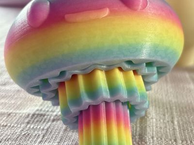 3D Printed Print Printing Rainbow Glow In The Dark GIANT Flexi Jellyfish Dragon ADHD AUTISM Fidget Fidgets Toy Toys
