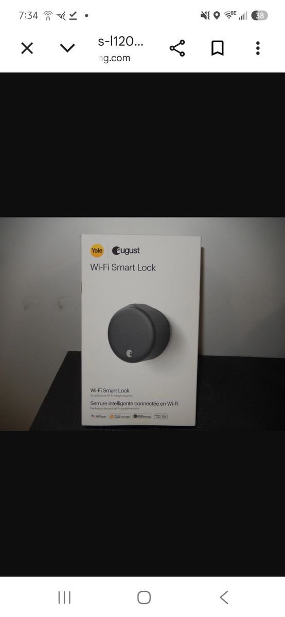 August Wi-Fi Smart Lock 4th Gen Keyless Entry Door Lock