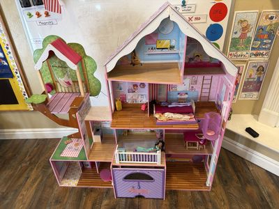 KidKraft Barbie Wooden Dollhouse with Treehouse and Furniture