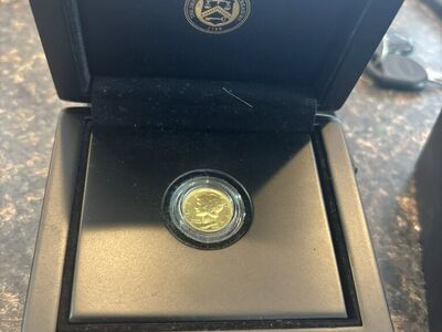 2016 1/10 Gold Mercury Dime
