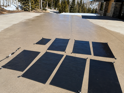 10 Mats + Cables/Thermostats HeatTrak Snow Melt Mats Heated Heat Mat System – $3,200 Retail