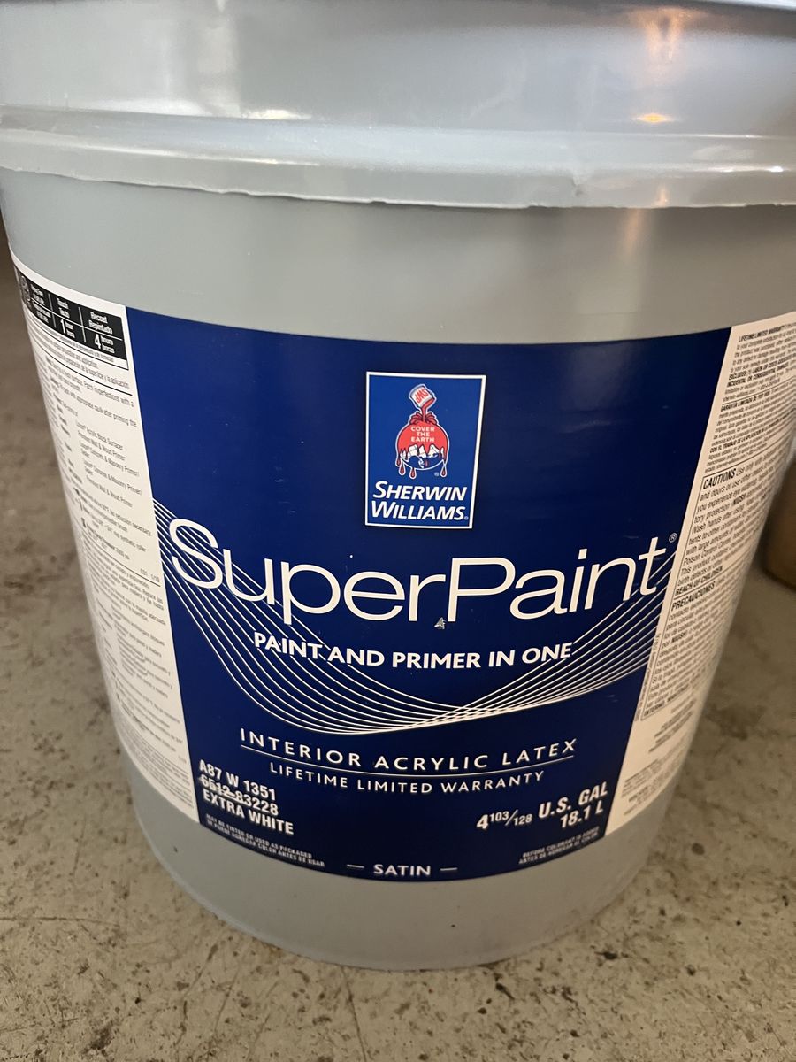 5 Gal Of sherwynn Williams Interior Super Paint