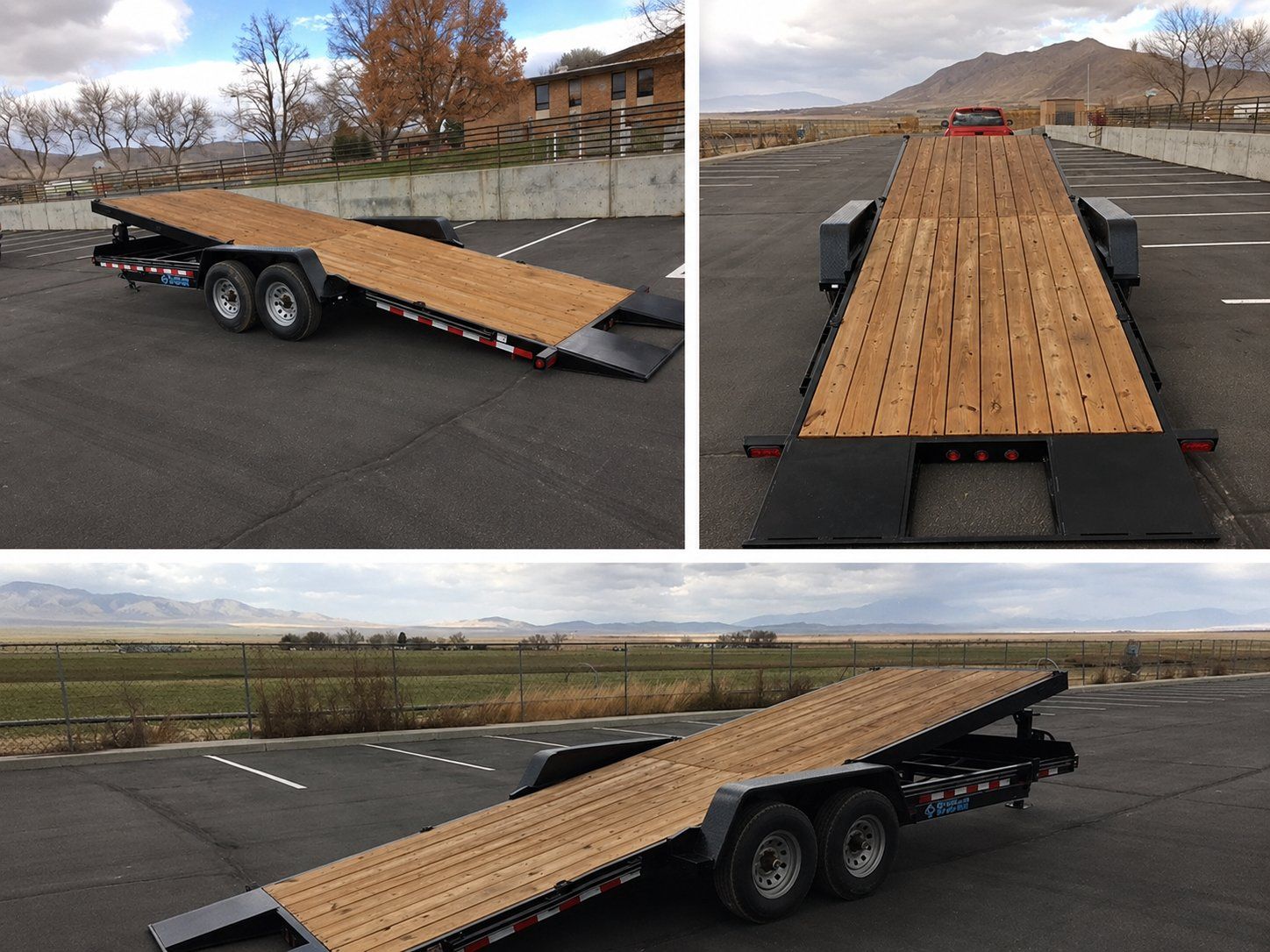 22 foot flatbed tilt trailer 15k GVWR