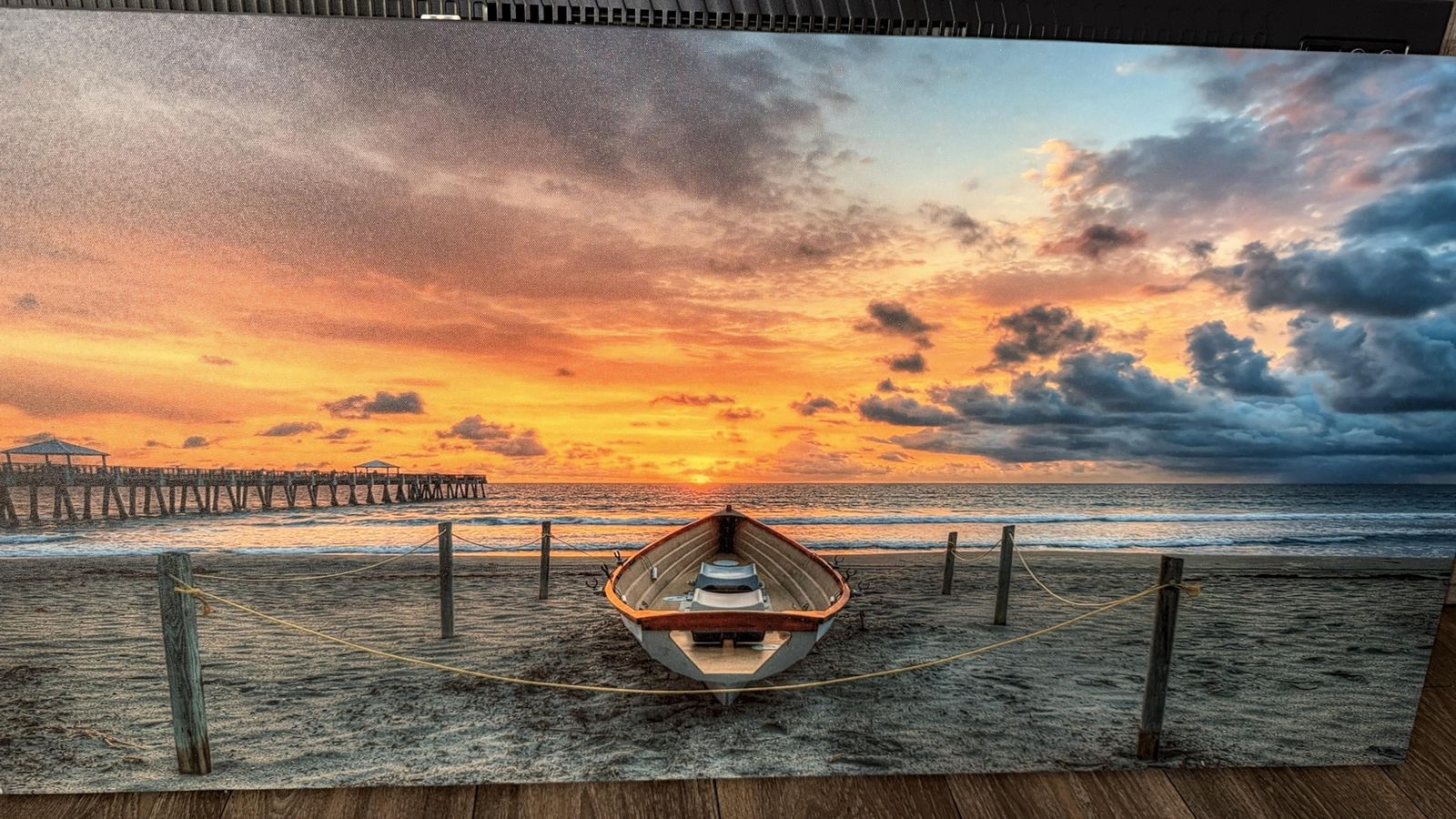 Decorative canvas for beach-themed wall