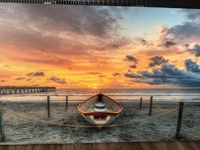 Decorative canvas for beach-themed wall